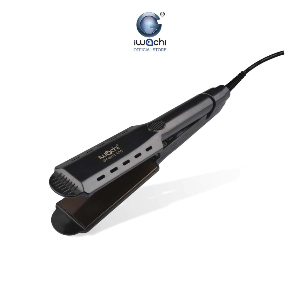 IWACHI เครื่องหนีบผม รุ่น GY-0613 ปรับอุณหภูมิได้ 5 ระดับ แผ่นเซรามิกถนอมเส้นผม